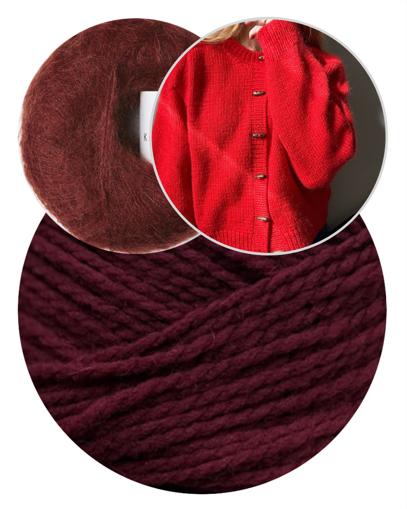 Cardigan No. 9 | classic and everyday wear made from Woolia and Soft Silk Mohair