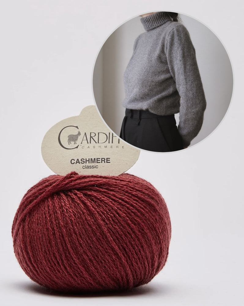 Delphine Sweater | col roulé ultra doux en cachemire classique de Cardiff