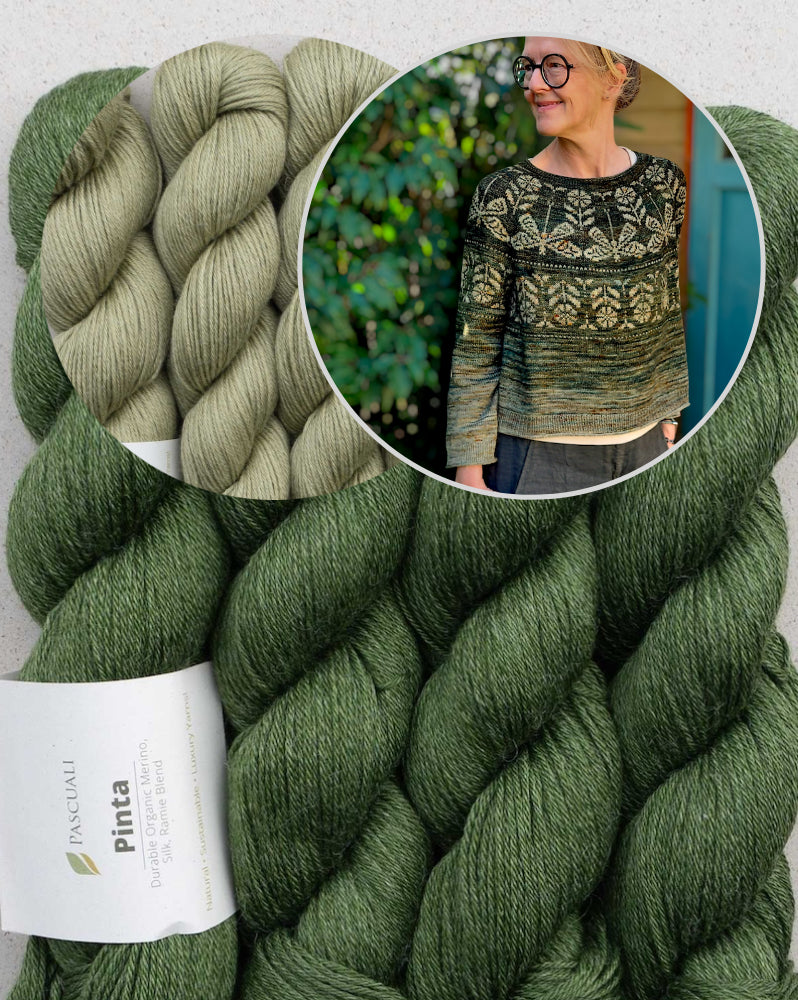 Dragonfly Sweater | Fine dragonfly pattern from Pinta by Pascuali