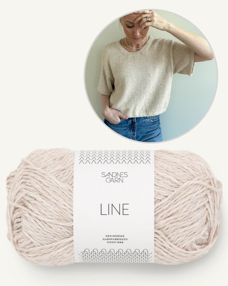 Ecru Tee | schlicht und wunderschön aus Line von Sandnes Garn