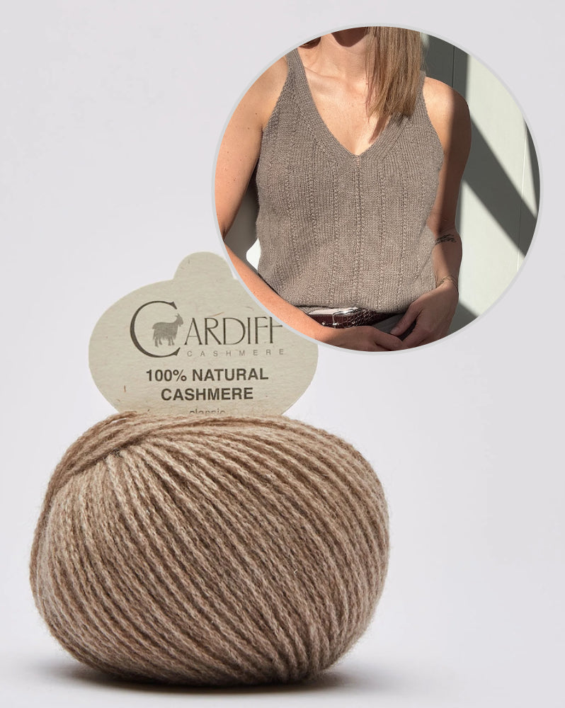 Flow Loop Top | zarte Streifen aus Classic Cashmere von Cardiff
