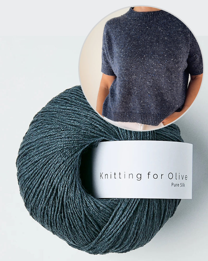 Hanuma Shirt | casual basic tee made from Pure Silk by Knitting for Olive