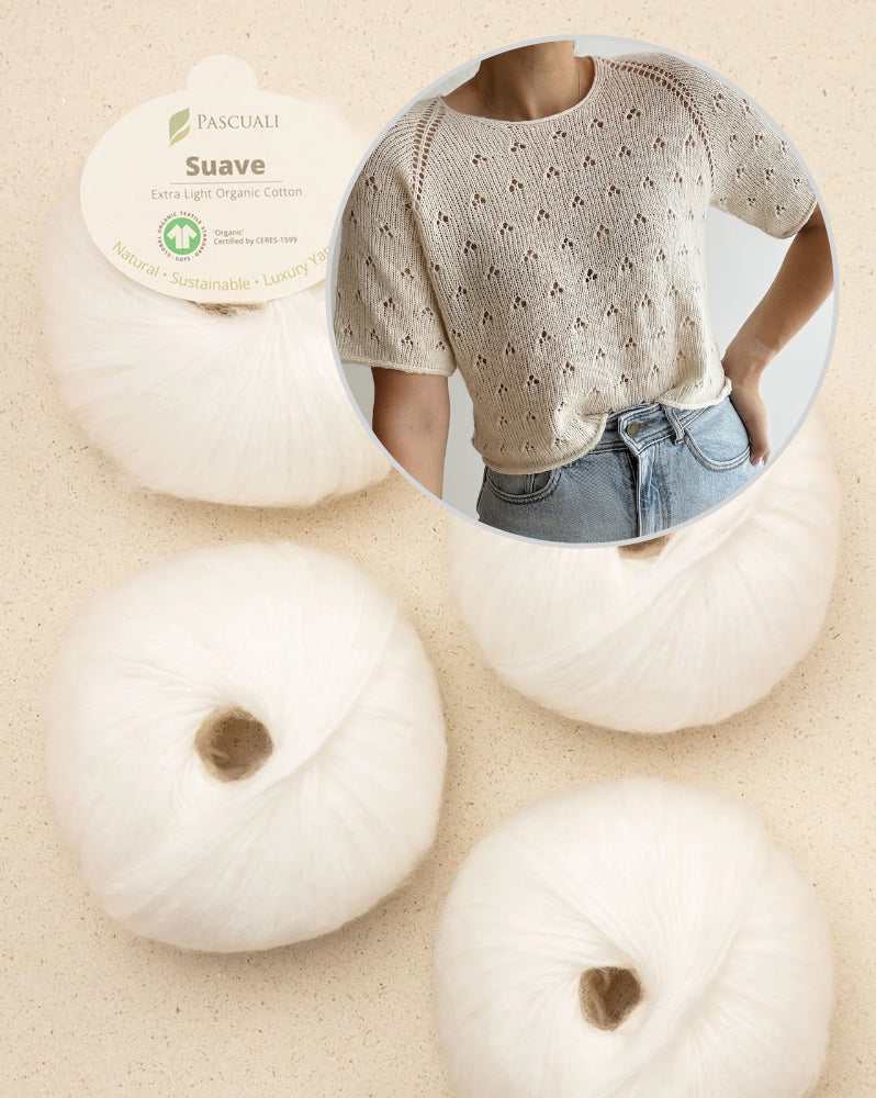 Lillie Tee | zartes Lochmuster aus Suave von Pascuali