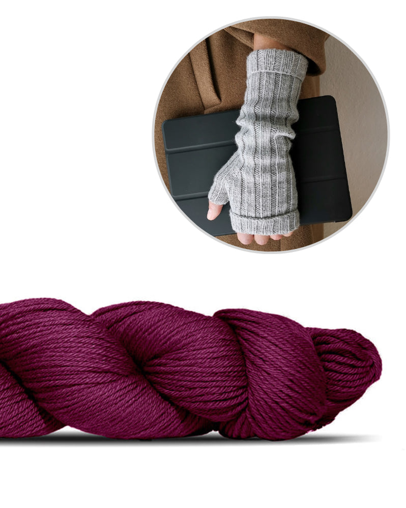 Mitaines Nola - Mérinos | simples et belles en Cheeky Merino Joy de Rosy Green Wool