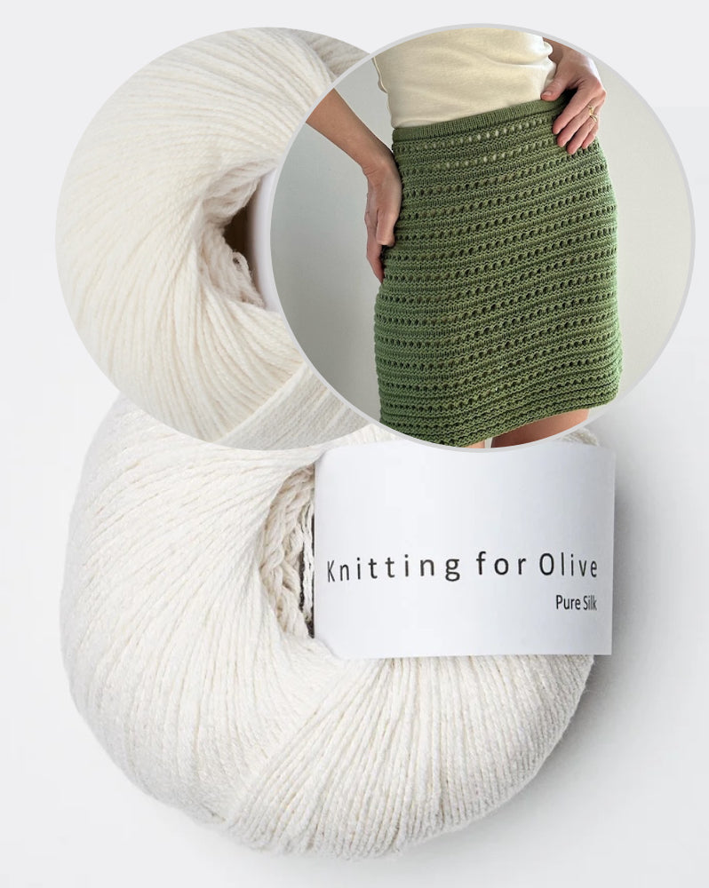 Skirt No. 2 | luftiges Strukturmuster aus Pure Silk und Merino von Knitting for Olive