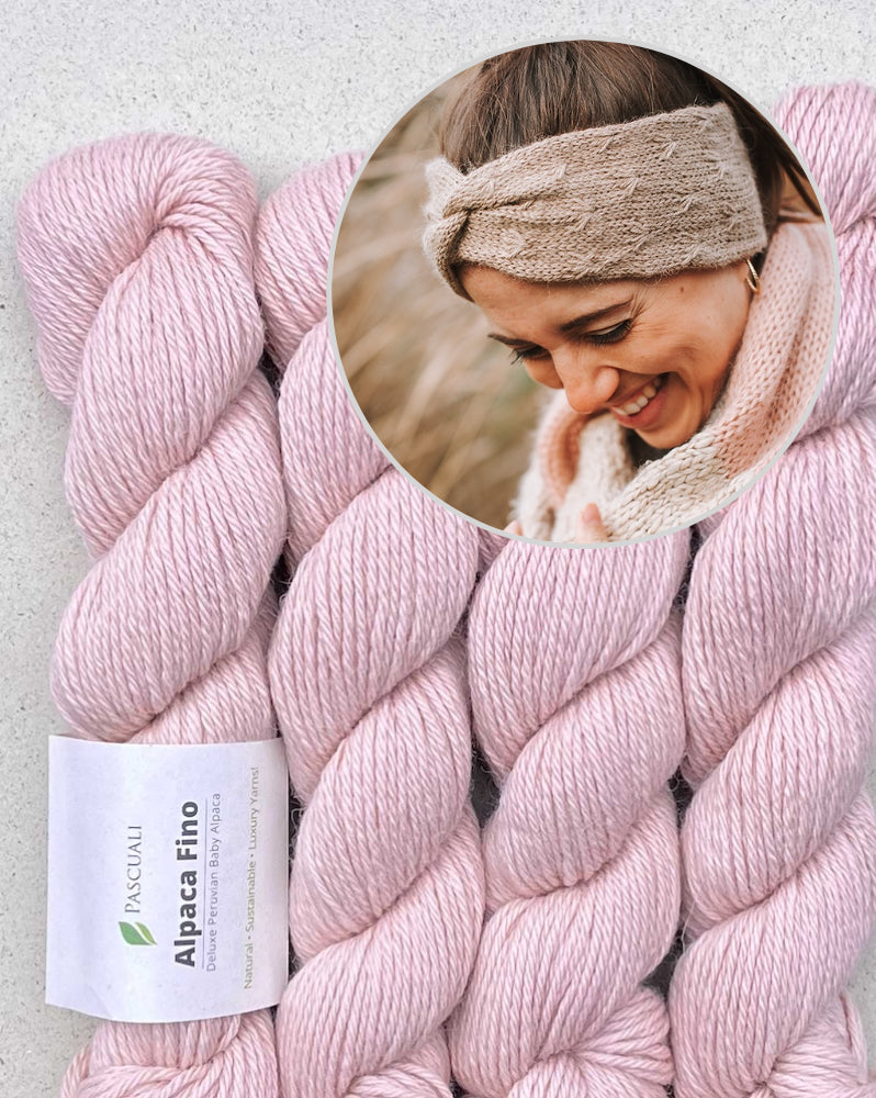 Stirnband Wiesenblume | verzaubert und kuschelweich aus Alpaca Fino von Pascuali