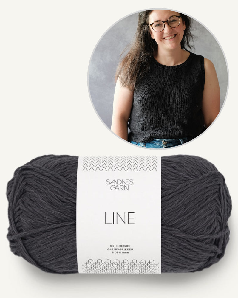 Rebecca Clow Tolsta Tank mit Line von Sandnes Garn 9