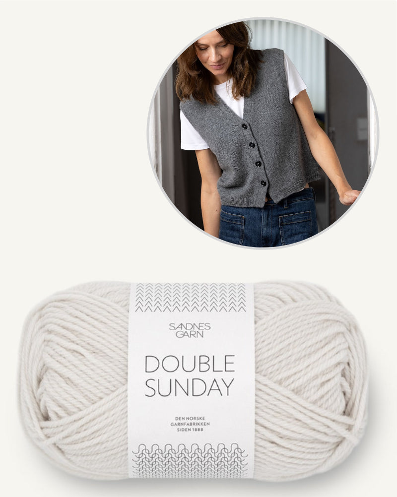 Toni Vest | casual vest made from Double Sunday by Sandnes Garn