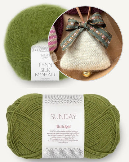 Christmas Bell | zarte Home Deko mit Sunday und Tynn Silk Mohair von Sandnes Garn