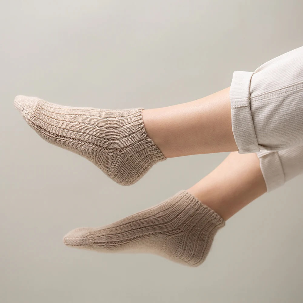 Chaussettes courtes rayées (PDF) - Instructions