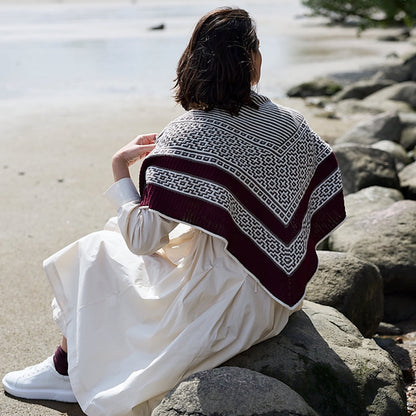 True Love | kontrastreiches Tuch aus Cheeky Merino Joy von Rosy Green Wool