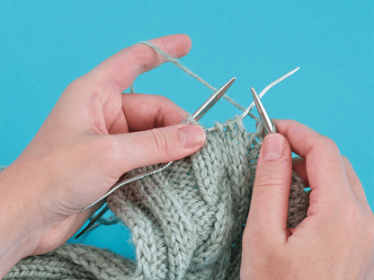 Jeu d'aiguilles CrasySnake Lace | la forme spéciale tient bien dans le tricot