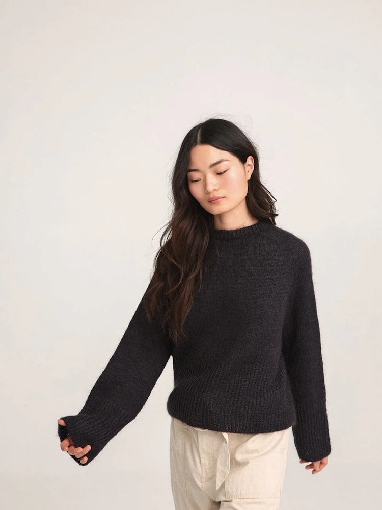 Franky Pullover - Alpaca Silk Mohair | delicate and soft with a silky drape