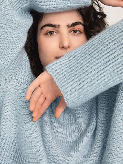 Franky Pullover - Alpaca Silk Mohair | delicate and soft with a silky drape