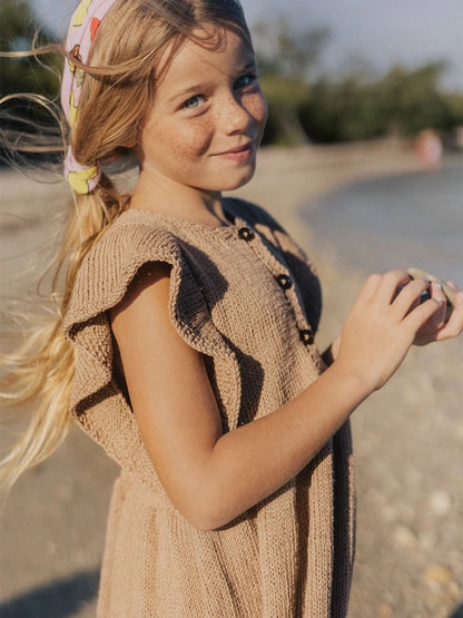 Lola robe enfant | Robe à volants avec Line de Sandnes Garn