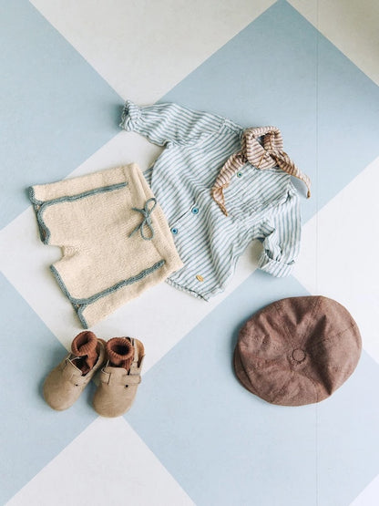 Jonathan Set Junior | sportliche Kontraststreifen aus Line von Sandnes Garn