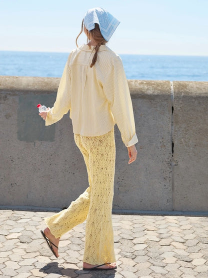 Summer Pants | luftig zartes Lochmuster aus Line von Sandnes Garn
