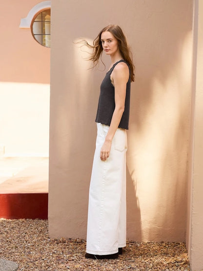 Roselyn Top | delicate wave edges made from Tynn Line by Sandnes Garn