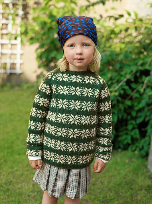 Alvar Kids | ikoniskt stjärnmönster i mjuk alpackaull från Sandnes Garn