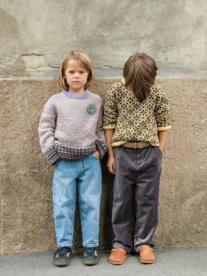 Rose Kids | blødt norsk mønster i Alpakka Ull fra Sandnes Garn