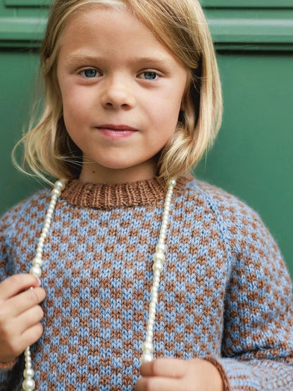 Eilif Kids | õrn malemuster Sandnes Gardi Alpaka Ullast