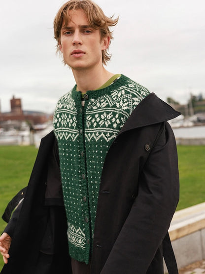 Telemark Man | robust cardigan i Peer Gynt fra Sandnes Garn