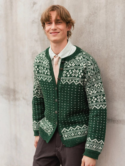 Telemark Man | robust cardigan i Peer Gynt fra Sandnes Garn