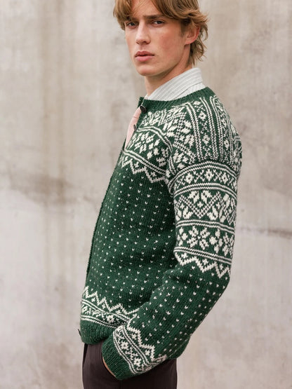 Telemark Man | robust cardigan i Peer Gynt fra Sandnes Garn