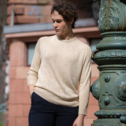 Moon Weave Sweater | zart seidige Textur aus Arctic Pearl von Pascuali