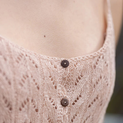 Little Drift Top | romantic in fine pattern made from Linen Bloom by Pascuali