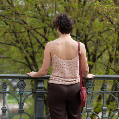 Little Drift Top | romantic in fine pattern made from Linen Bloom by Pascuali