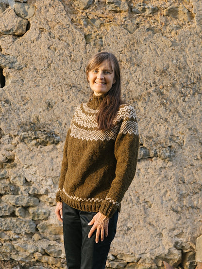 Maglione Afterparty Lambswool Edition | classico maglione norvegese in Le Lambswool di Biches & Bûches