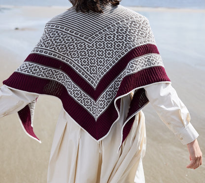 True Love | kontrastreiches Tuch aus Cheeky Merino Joy von Rosy Green Wool
