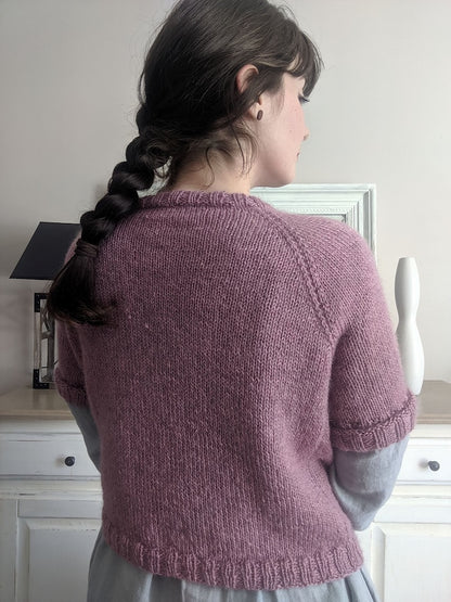 Closca Shirt | with bow detail made of Fleece Bluefaced Leicester DK from West Yorkshire Spinners