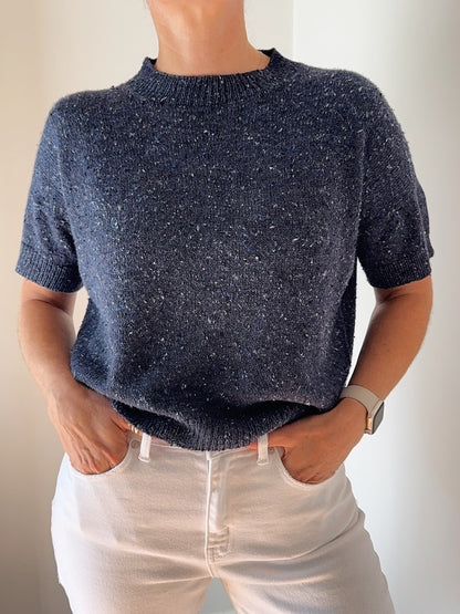 Hanuma Shirt | casual basic tee made from Pure Silk by Knitting for Olive