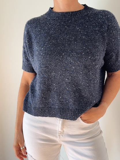 Hanuma Shirt | casual basic tee made from Pure Silk by Knitting for Olive