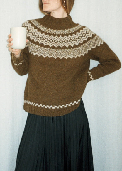 Maglione Afterparty Lambswool Edition | classico maglione norvegese in Le Lambswool di Biches & Bûches