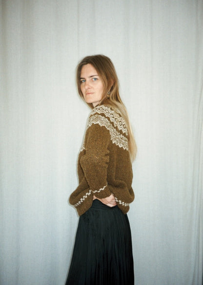 Maglione Afterparty Lambswool Edition | classico maglione norvegese in Le Lambswool di Biches & Bûches