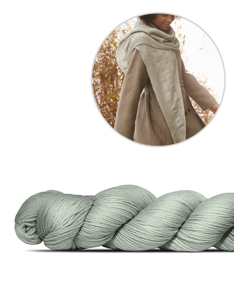 Rosy Green Wool Tuch Amrumdunst