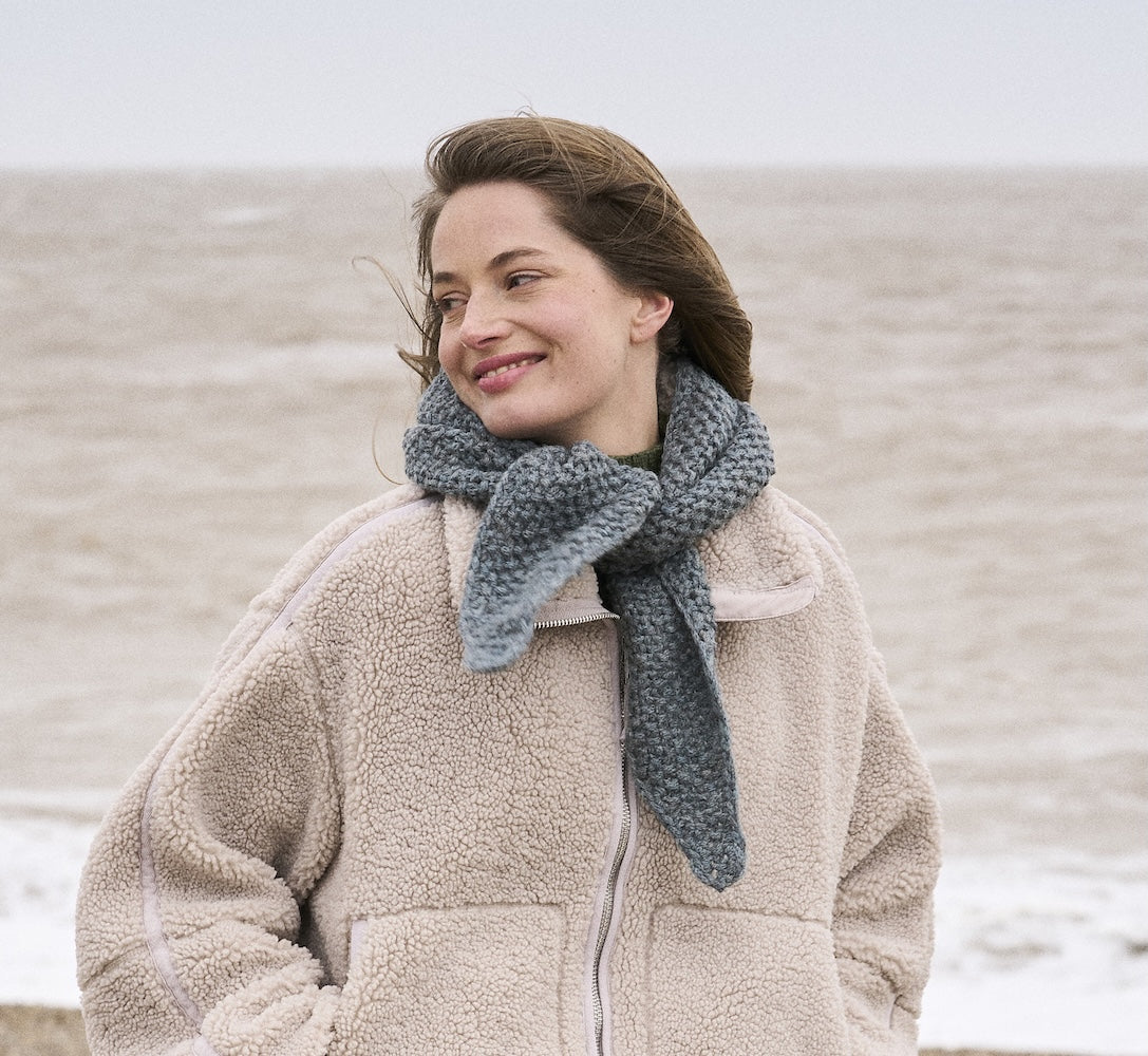Hazel Scarf | warmes Tuch aus Sheepsoft Fibreknit von Bramble & Fleece