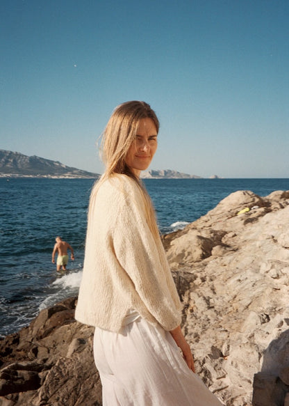 Beach Day Jumper | fluffy soft summer sweater from Le Coton & Alpaca by Biches & Bûches