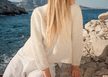 Beach Day Jumper | fluffy soft summer sweater from Le Coton & Alpaca by Biches & Bûches