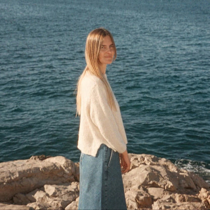 Beach Day Jumper | fluffy soft summer sweater from Le Coton & Alpaca by Biches & Bûches