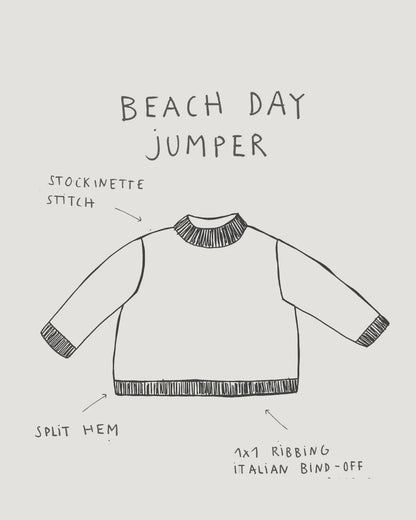 Beach Day Jumper | fluffy soft summer sweater from Le Coton & Alpaca by Biches & Bûches