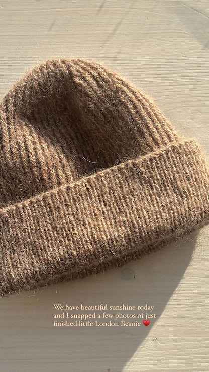 London Beanie | Enkel hue i Le Petit Lambswool og Le Petit Silk & Mohair fra Biches & Bûches