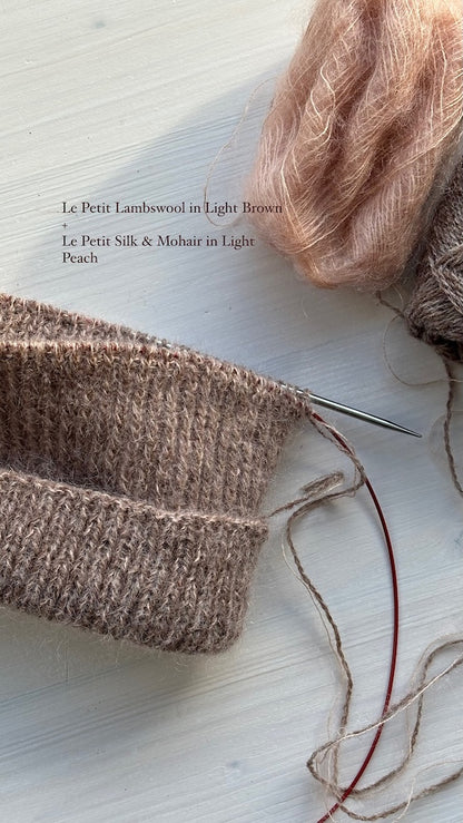London Beanie | Enkel hue i Le Petit Lambswool og Le Petit Silk & Mohair fra Biches & Bûches