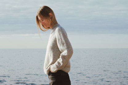 Sweater No. 19 | saddle shoulder sweater made from Le Petit Lambswool and Le Petit Silk Mohair by Biches & Bûches