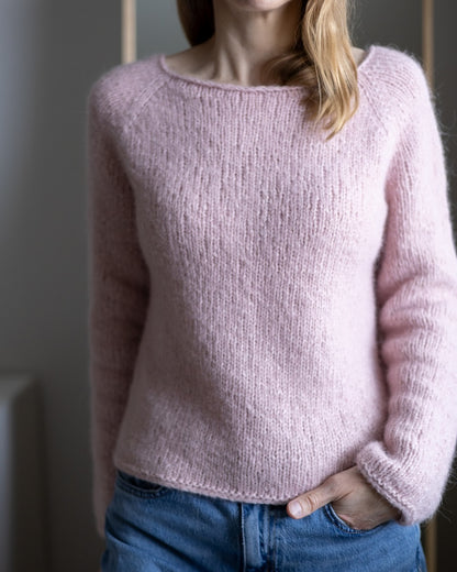 Slow Morning Sweater | afslappet basic pullover i Halaus fra Novita