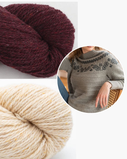 Pull « Dream » | motif de Noël discret en laine Shetland biologique de BC Garn