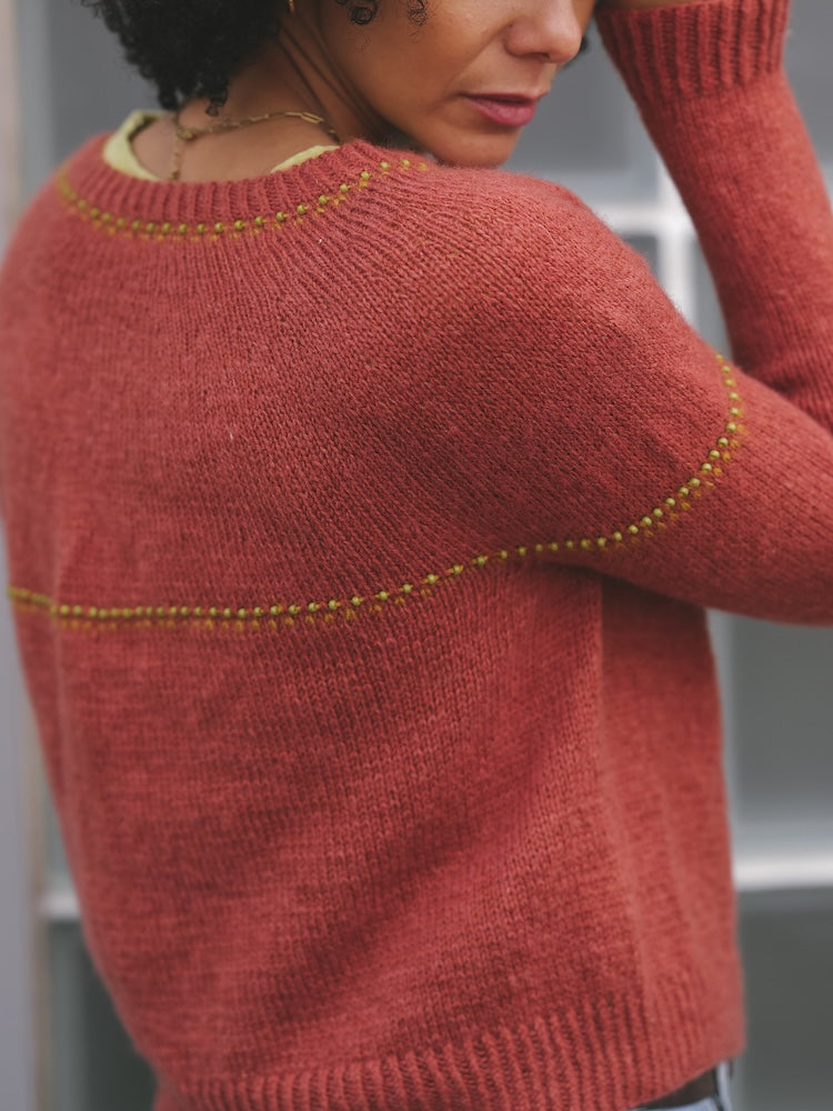 Cardigan Pipette | détails raffinés en Saffira et Manada de Pascuali